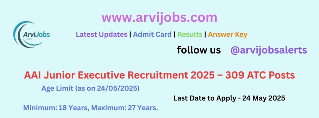 AAI Junior Executive Recruitment 2025